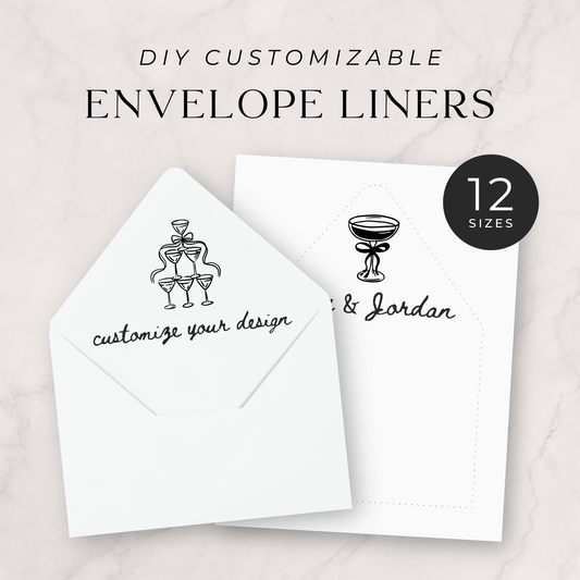 DIY Printable Envelope Liner Template