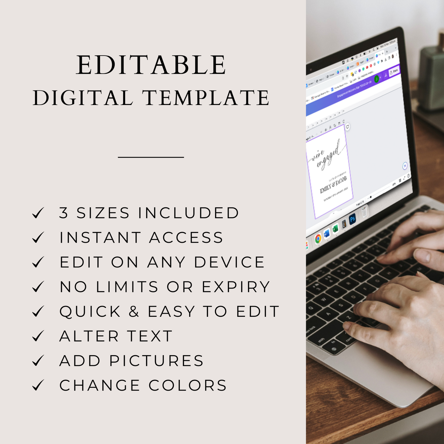 Editable Digital Canva Template by Amber & Rose Creative Studios