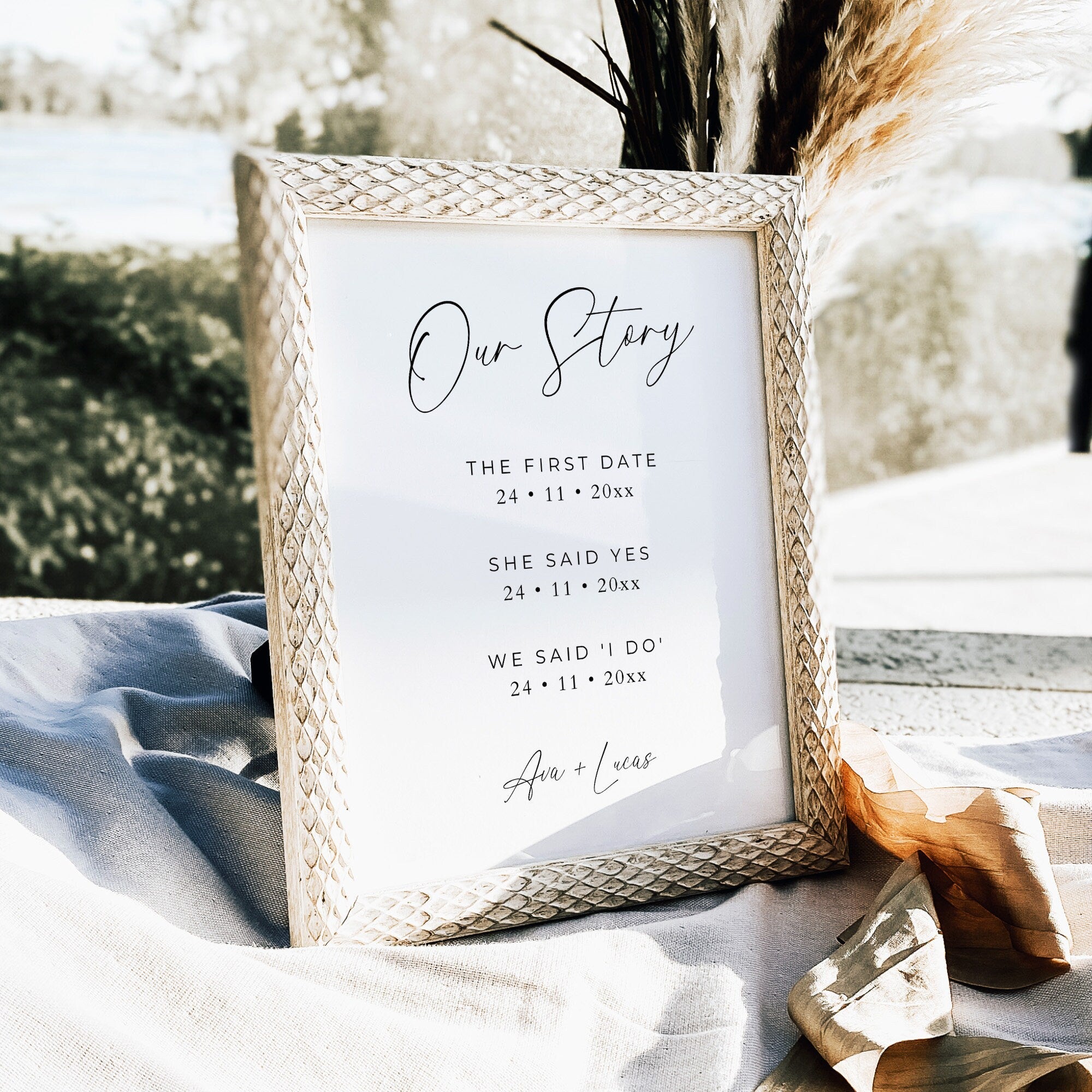 Mr And Mrs Sign | Every Love Story Is Beautiful But Ours Is My store Favorite | First Day Yes Day Best Day Sign |Last Name Sign|Personalized Sign