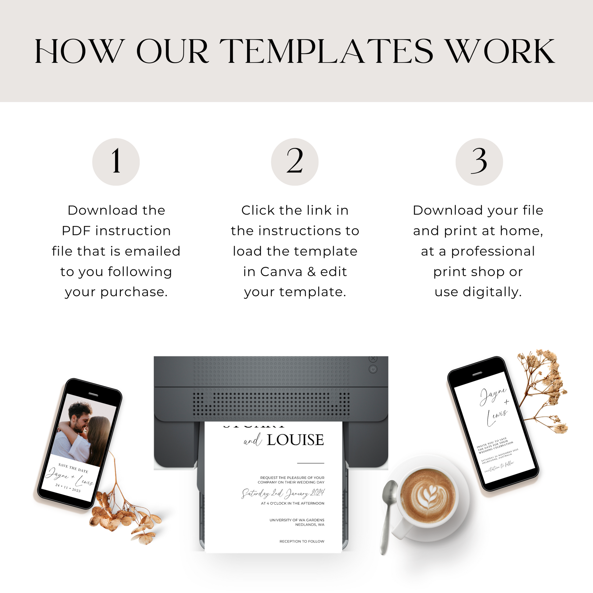 How Editable Digital Templates Work -  Amber Rose Creative Studios